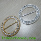 Round Rhinestone Buckle