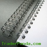 Nylon Coated Cut Length Double Loop Wire, Twin Ring Wire, Wire-O, Twin Loop Wire