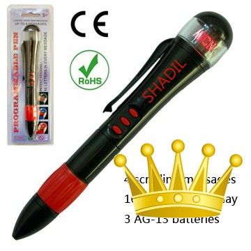 LED Scrolling Message Programmable Pen(1227)