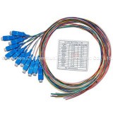 12 Color Cores Fiber Optic Pigtail SC