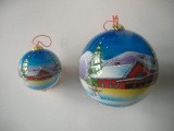 Painted Inside Christmas Ball (Fld08-18)