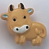 Cute Cow Shape Children Button (CD-030)