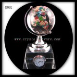 Crystal Globe with Colored Map (K062)