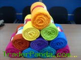 Coral Fleece Throw Stock