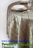 Pintuck Taffeta Overlay