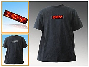Sell led t-shirt, flash t-shirt, message t-shirt, el t-shirt 