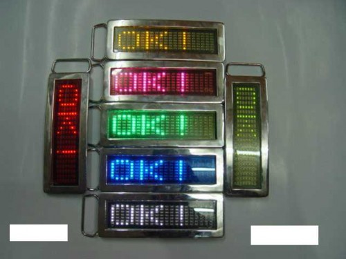 Led Scrolling Belt Buckle (ZT020)
