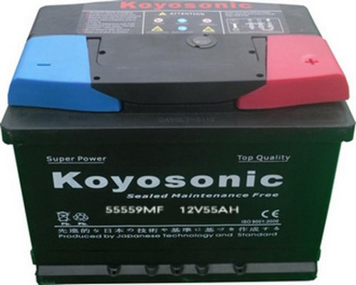 DIN 55 MF car battery 