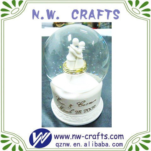 White Wedding Souvenir Snow Globes