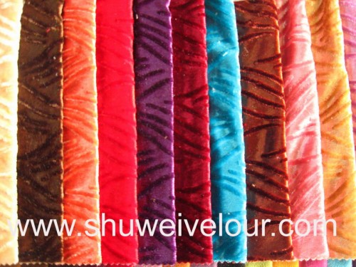 100%Polyester Embossed Velvet Fabric (SW02-1)